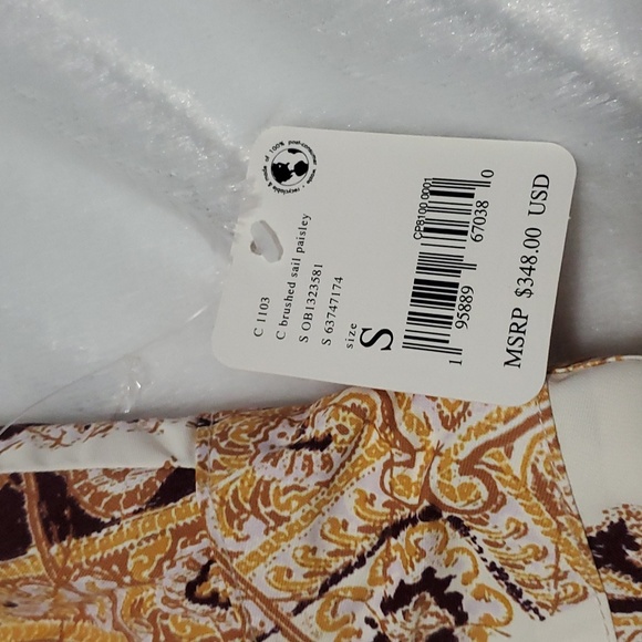 Free People Alpine Glow Printed Snow Bib Brushed Sail Paisley - Picture 5 of 12